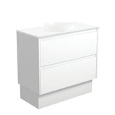 Fienza 900mm Reba Semi Inset Bianca Amato Double Draw Kickboard Vanity